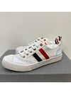 RWB Canvas Broguing Low Top Sneakers White - THOM BROWNE - BALAAN 2