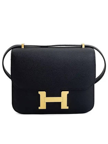 Constance TPM black gold engraved B 4HB0448 - HERMES - BALAAN 1