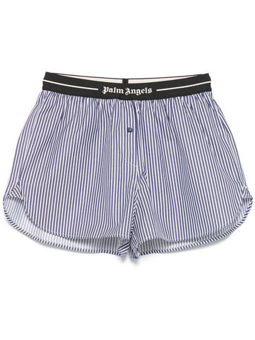 classic logo striped shorts - PALM ANGELS - BALAAN 1