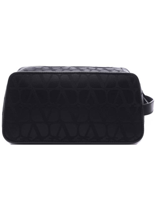 Toilet Econograph Clutch Bag Black - VALENTINO - BALAAN 5