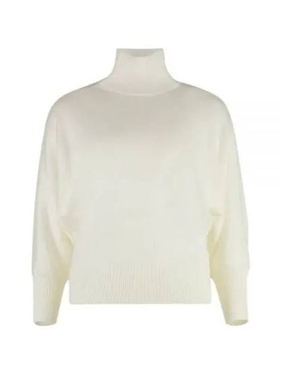 Talea Virgin Wool Knit Top White - MAX MARA - BALAAN 2