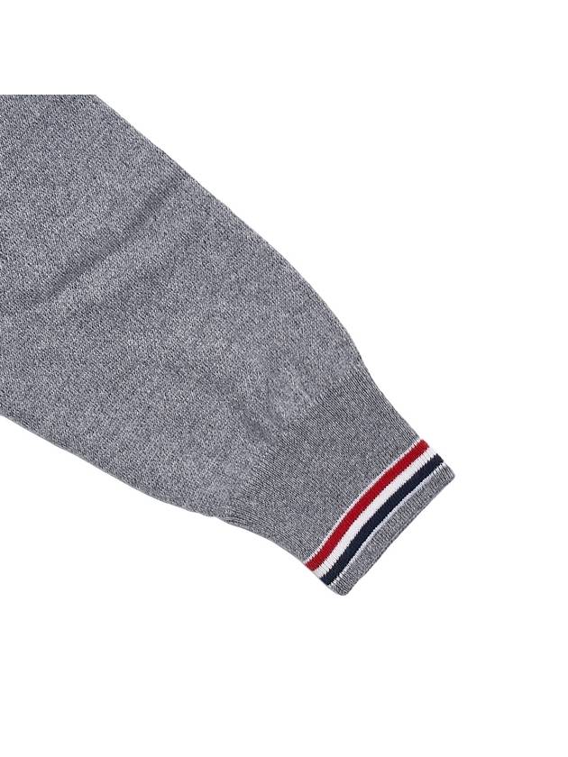 Striped Detail Cashmere Turtleneck Grey - THOM BROWNE - BALAAN 6