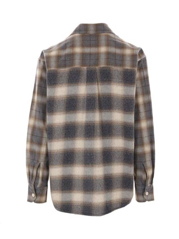 Doyle Check Lagger Flannel Long Sleeve Shirt Grey - OUR LEGACY - BALAAN 3