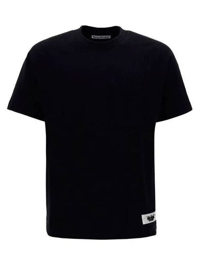 Logo Label Pocket Short Sleeve T-Shirt Black - ACNE STUDIOS - BALAAN 2