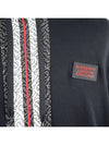 Monogram Stripe Hoodie Black - BURBERRY - BALAAN 4