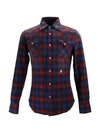 Avocado Tartan Check Herringbone Men's Shirt 150508 - HYDROGEN - BALAAN 1