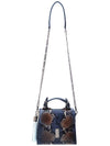 Duex Box Satchel Persian Tote Bag Indigo - DONIRAY - BALAAN 4