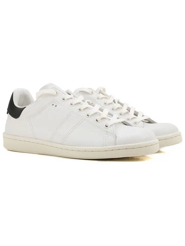 11Th Anniversary Bart Leather Low Top Sneakers White - ISABEL MARANT - BALAAN 3