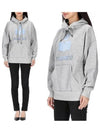 Mansel Big Logo Print Hoodie Grey - ISABEL MARANT - BALAAN 2