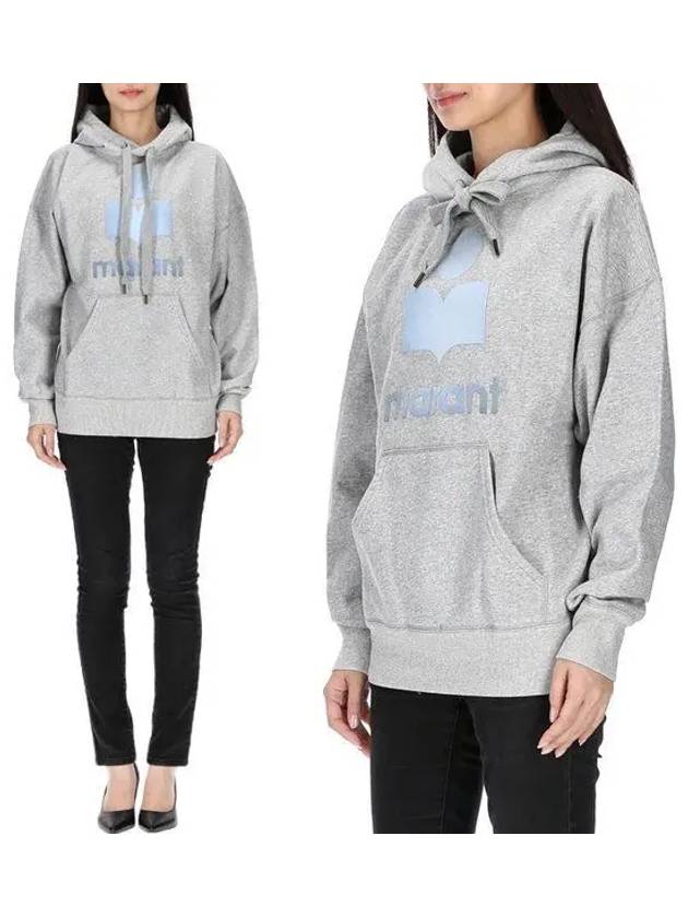 Mansel Big Logo Print Hoodie Grey - ISABEL MARANT - BALAAN 2