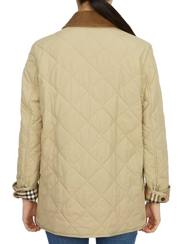 Diamond Quilted Thermoregulated Barn Jacket Honey - BURBERRY - BALAAN 6