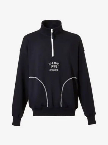 Uni Half Zip Up Sweatshirt INA - FILA - BALAAN 1