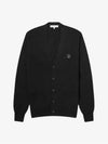 Bold Fox Head Patch Regular Cardigan Black - MAISON KITSUNE - BALAAN 3