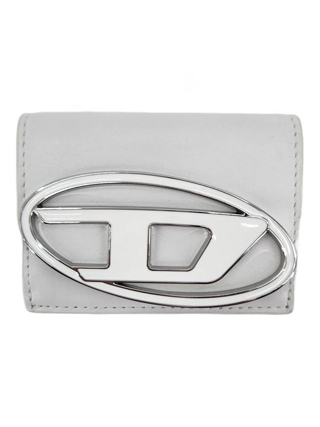 1DR Tri Fold Leather Wallet White - DIESEL - BALAAN 3