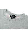 Men's VPC Logo Print Crew Neck Sweatshirt Grey - A.P.C. - BALAAN 4