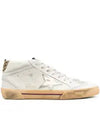 GOLDEN GOOSE Mid Star Classic High Top Sneakers Ivory GMF00122 F003221 15375 - GOLDEN GOOSE - BALAAN