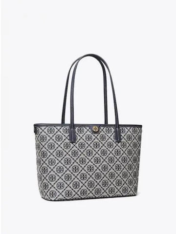 Monogram small zip up women s tote bag shoulder navy domestic product GM0024061947916 - TORY BURCH - BALAAN 1