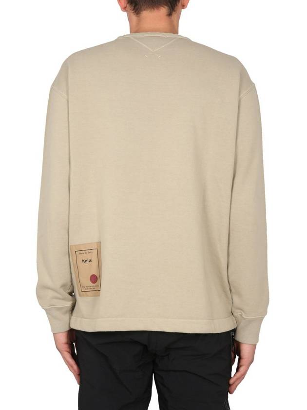 Pocket Cotton Sweatshirt Taupe - TEN C - BALAAN 4