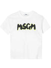 Kids Logo Printing T Shirt S4MSJBTH224 001 - MSGM - BALAAN 1