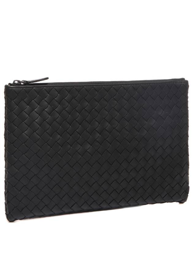 Intrecciato Clutch Bag Black - BOTTEGA VENETA - BALAAN 5