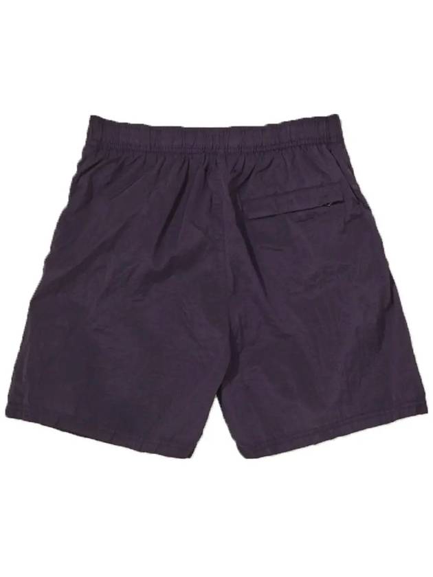 Men's Logo Patch Nylon Swim Shorts Purple - STONE ISLAND - BALAAN 4