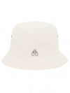 Sugar Logo Beach Cotton Bucket Hat White - MOOSE KNUCKLES - BALAAN.