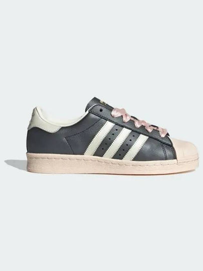 Superstar 82 Leather Low Top Sneakers Black Wonder Quartz - ADIDAS - BALAAN 2