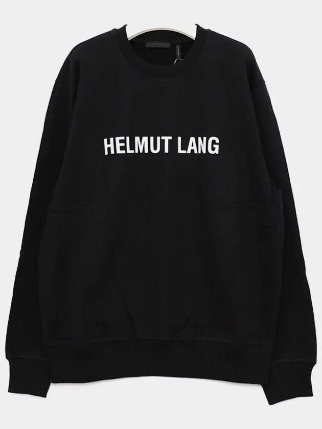 Core Crew Neck Logo Sweatshirt Black - HELMUT LANG - BALAAN 4