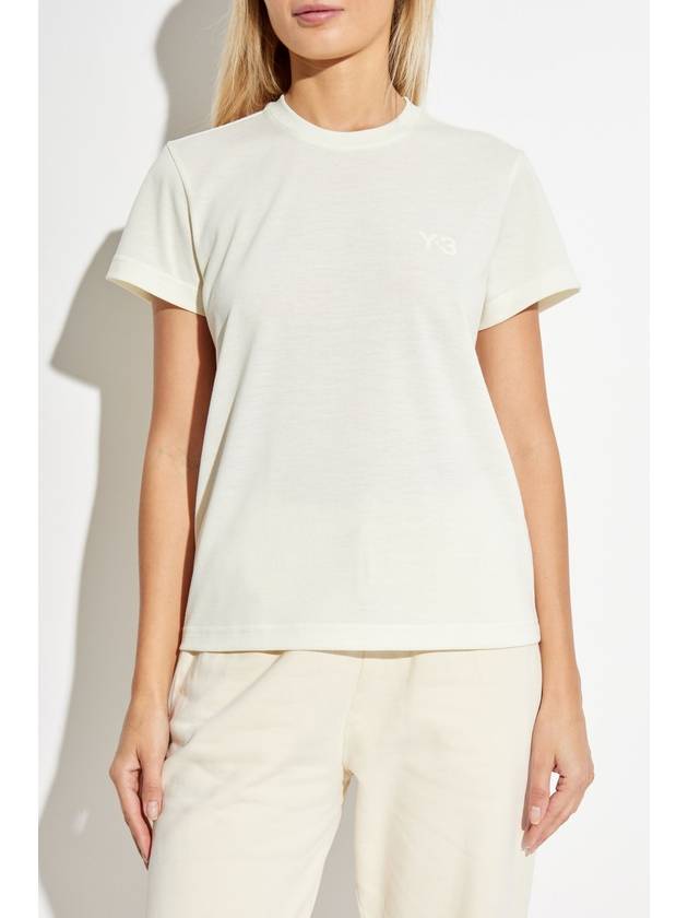 Y-3 T-shirt With Logo, Women's, Cream - Y-3 - BALAAN 3