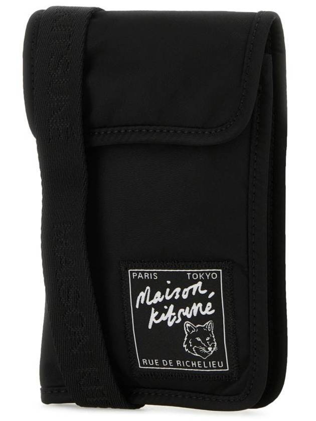 Clutch Pouch Cross Bag Black - MAISON KITSUNE - BALAAN 3