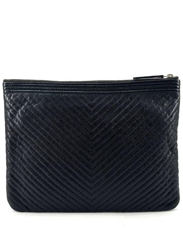 Caviar Gold Boy Chevron Clutch New Medium - CHANEL - BALAAN 5