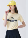 Washing short sleeve t-shirt YELLOW - MONBIRDIE GOLF - BALAAN 5