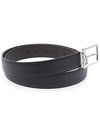 Gancini Reversible Adjustable Leather Belt Dark Brown - SALVATORE FERRAGAMO - BALAAN 4