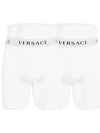 Waist Logo Band Briefs 2 Pack White - VERSACE - BALAAN 2