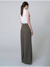 AU41PT09 Pleated wide pants_khaki - ATHPLATFORM - BALAAN 4