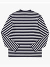 Fox Head Patch Regular Marin Long Sleeve T Shirt Navy Stripes - MAISON KITSUNE - BALAAN 3