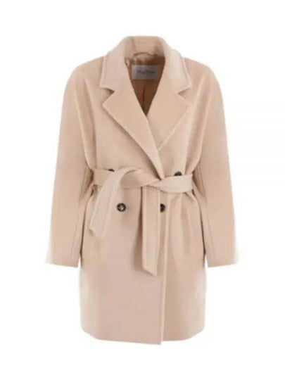 Pila Belt Cashmere Wool Double Coat Beige - MAX MARA - BALAAN 2