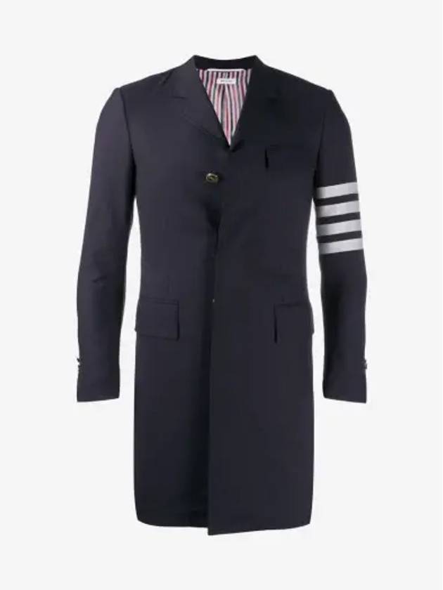 Men's Plain 4 Bar Single Coat Navy - THOM BROWNE - BALAAN 2