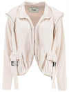 blouson satin effect in viscose jacket beige - FENDI - BALAAN 1