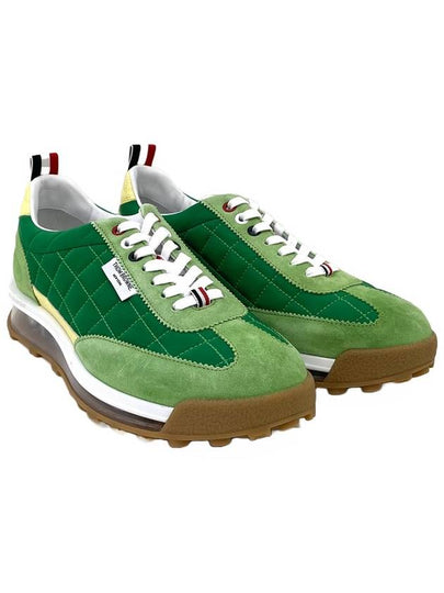 Men's Tech Runner Low Top Sneakers Green - THOM BROWNE - BALAAN 2