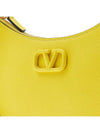 V Logo Chain Hobo Shoulder Bag Yellow - VALENTINO - BALAAN 7