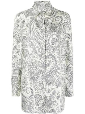 Paisley Print Silk Shirt 124004246 - ETRO - BALAAN 1