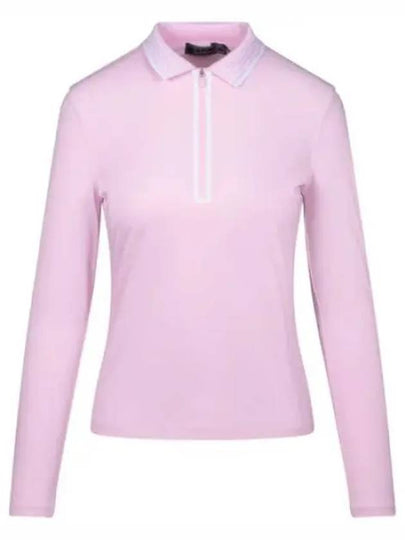 Featherweight Silky Tech Nylon Quarter Zip Polo G4LC0K863 Blush Women - G/FORE - BALAAN 1