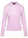 Featherweight Silky Tech Nylon Quarter Zip Polo G4LC0K863 Blush Women - G/FORE - BALAAN 1