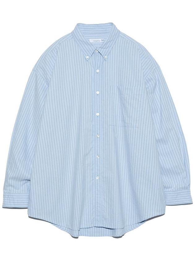 button down striped wind shirt - NANAMICA - BALAAN 1