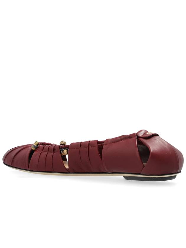 Chloé Ballet Flats Luna, Women's, Burgundy - CHLOE - BALAAN 5