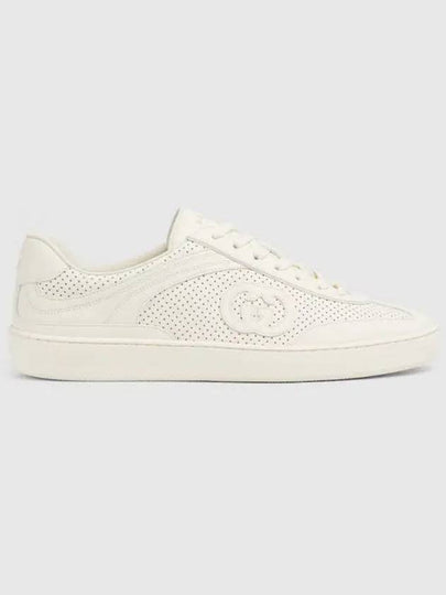 Men's Interlocking G Low Top Sneakers White - GUCCI - BALAAN 2