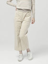 Women s Waist Banding Button Pocket Cotton Span Corduroy Light Beige 3 4 Pants DO6242PT23 - DOYOUKNOWMC GOLF WEAR - BALAAN 2