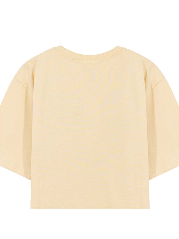 Men's Flash Fox Comfort Short Sleeve T-Shirt Beige - MAISON KITSUNE - BALAAN 7