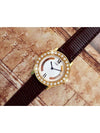 Ronde Big Diamond Trinity Dial 18K Gold Plated Women s Quartz Watch - CARTIER - BALAAN 3